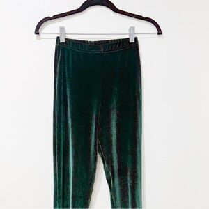 American Apparel Emerald Velvet Leggings